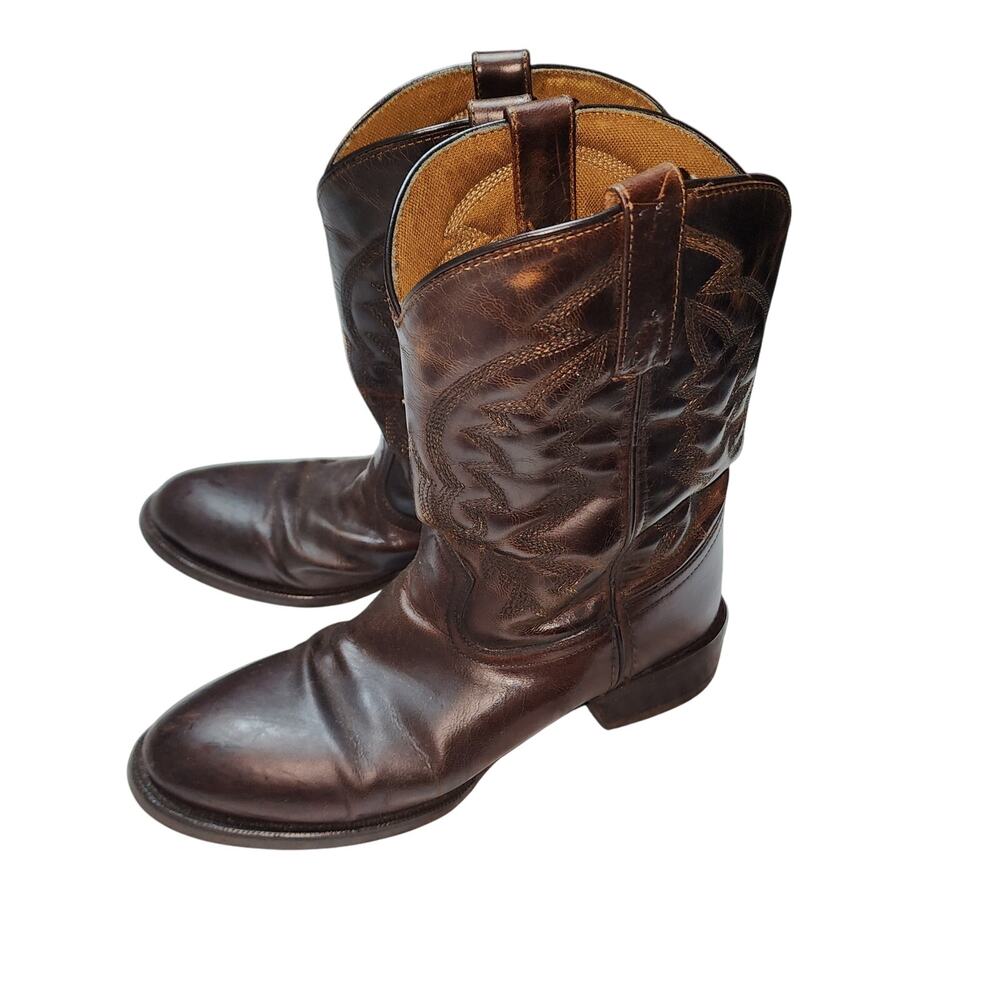 LAREDO MENS SZ 9.5 GENUINE LEATHER COWBOY BOOTS